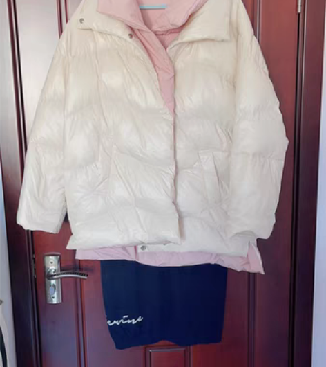 祖艾自制【两面穿鹅绒服】90白鹅绒字母纯色...