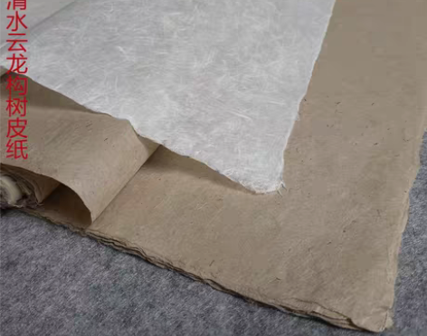 手工四六尺纤维清水云龙构树纯皮纸国画书法创...