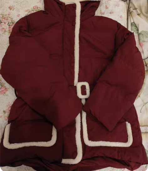 包邮Z11深红色羽绒服99包邮尺码M 已干...