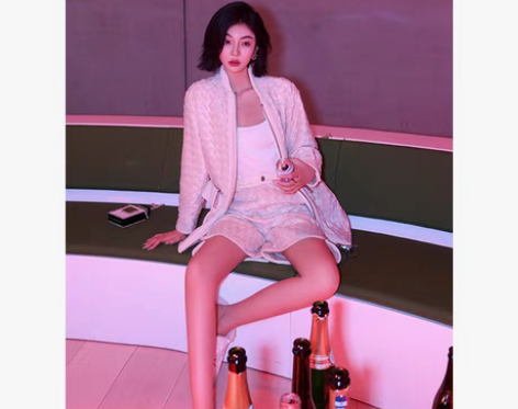 RIENY RE原创2022秋冬新款拉链装...