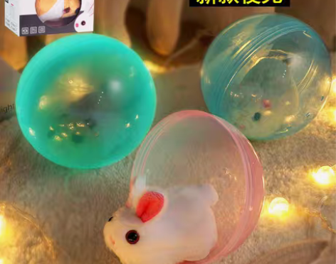 抖音电动仓鼠松鼠滚球转转乐跑球仿真毛绒学爬...