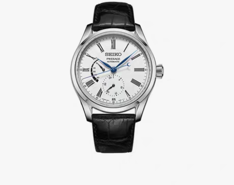 转卖SEIKO精工手表男6R机芯珐琅大表盘...