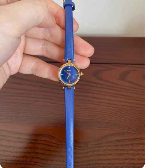 包邮Morna小众品牌日本机芯法式午夜蓝真...