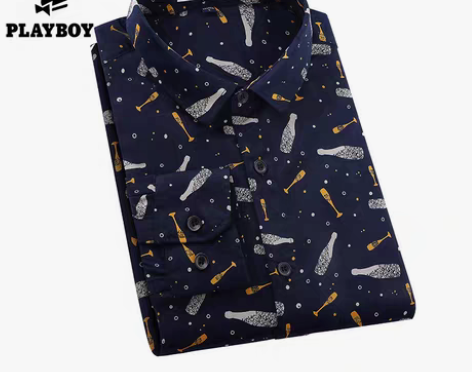 转卖花花公子休闲男士衬衣衬衫 少量穿着 1...