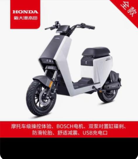 新大洲本田S08电动自行车含电池（自带天能...