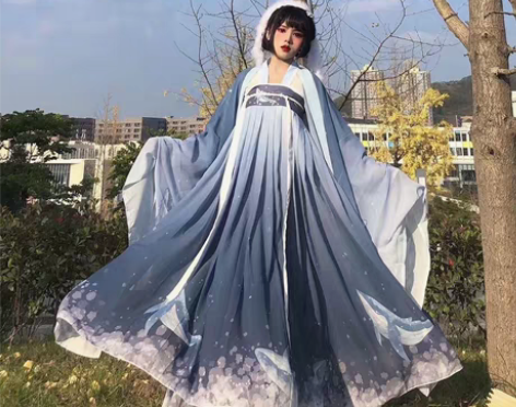 包邮浮生记原创【星辰大海】唐制汉服女齐胸襦...