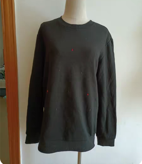 包邮WOOG2005加绒圆领卫衣男2021...