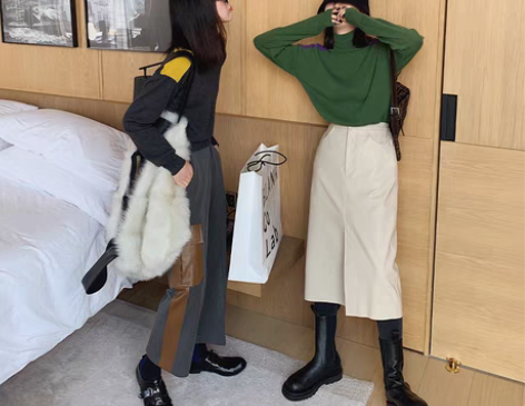 转卖MONA 半身裙 秋冬 包臀裙 皮裙 ...