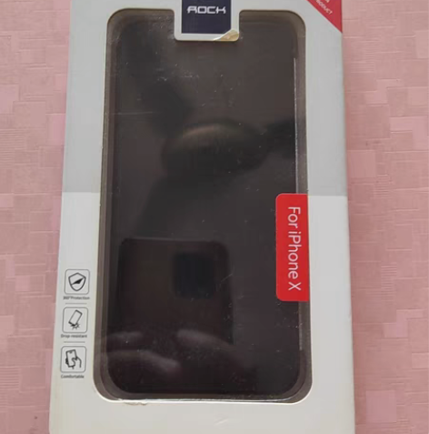 ROCK苹果X手机套，隐形全视窗面盖，翻盖...