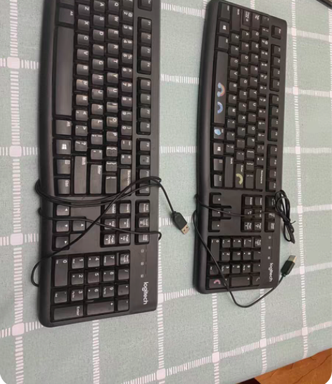 包邮罗技k120键盘，9层新，有点灰尘，按...