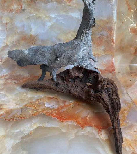 包邮太行崖柏红骨料质 逐鹿中原 长35高2...