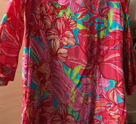 桑蚕丝连衣裙 胸围约90 衣长约82 二手...