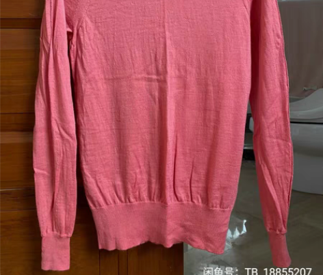 包邮burberry全羊毛针织衫 xs码 ...