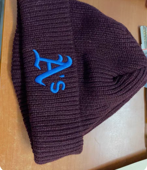 MLB正品奥克兰运动家队毛线帽 全新带吊牌...