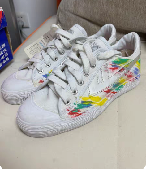 包邮36码 正品回力 纯手绘 全新 未穿过...