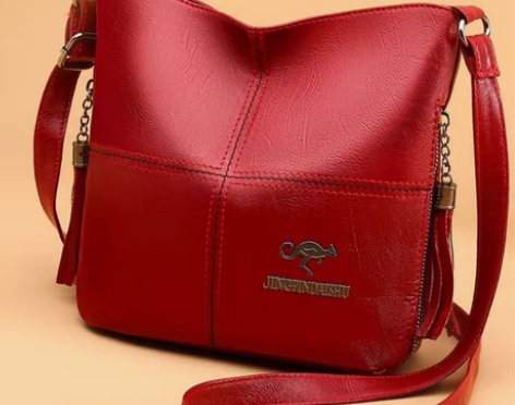 包邮袋鼠正品女包真皮质感大容量包包女新款时...