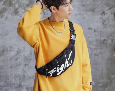 包邮全新正品森马胸包男新款韩版时尚字母潮流...