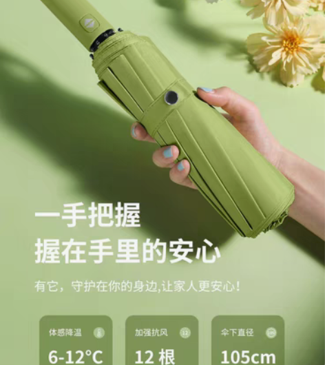 包邮彩阳森系雨伞折叠全自动伞女学生韩版大号...