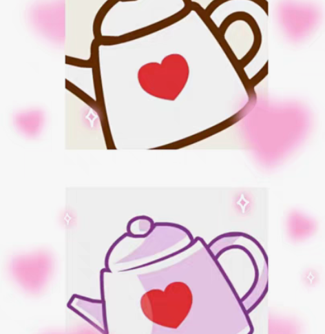 奥比岛爱心小水壶 爱心小茶壶打包1.5 借...