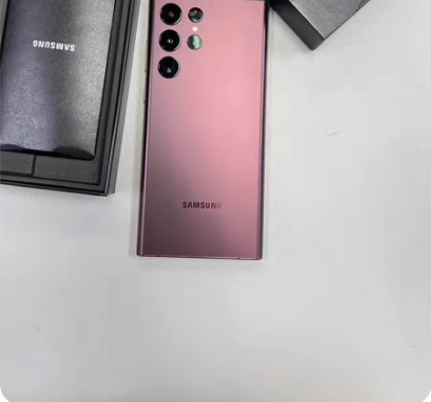 三星机皇S22U，12+512G绯影红 极...