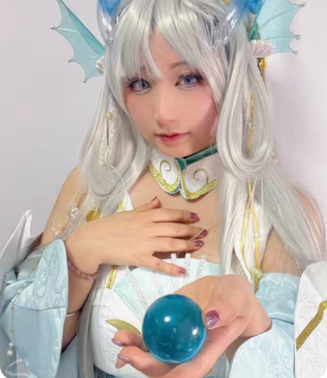 包邮西施游龙清影大全套 服装＋假发＋龙角＋...