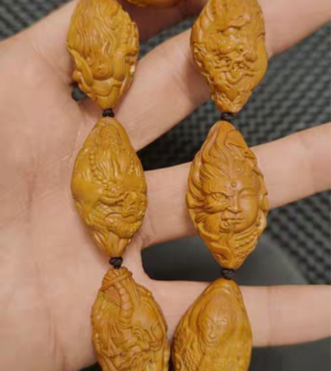 橄榄核雕刻高工2.0神魔一念之间 尺寸2.0足尺 老料梅林大...