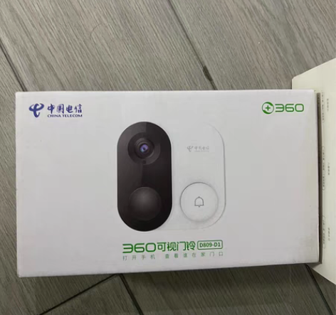360可视门铃D801-D1，中国电信送的...