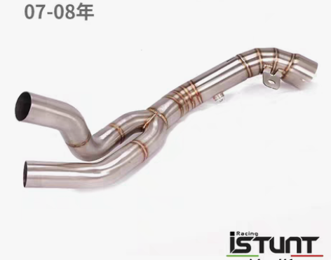 包邮雅马哈r1排气管中段 去回压鼓改装 感...