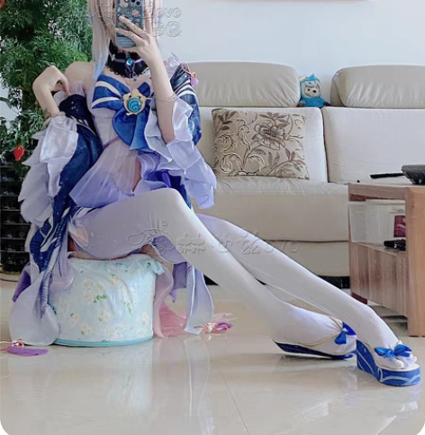 原神 珊瑚宫心海cos鞋 手作鞋 37码 ...