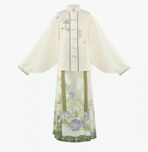 十三余小豆蔻儿[四时菱花]四色立领对襟衫马...