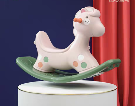 转卖澳乐小木马儿童摇摇马两用婴儿幼儿宝宝溜...