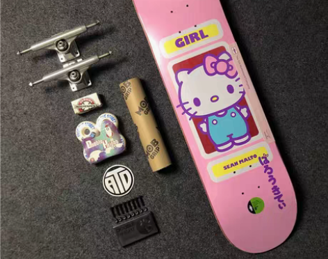 转卖正品Girl滑板库洛米kitty专业板...