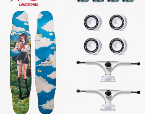 转卖Hooly长板Girl滑板专业板成年初...