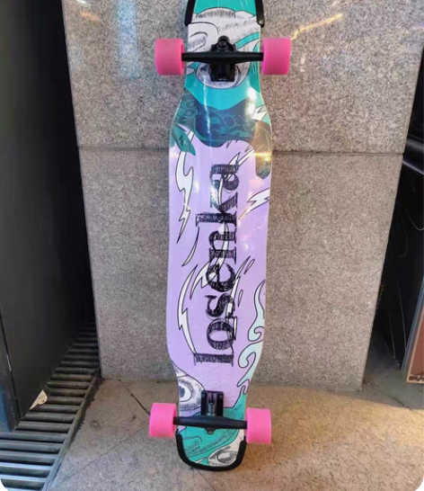 包邮拍照贼好看！ 长板滑板刷街成人男女生四...