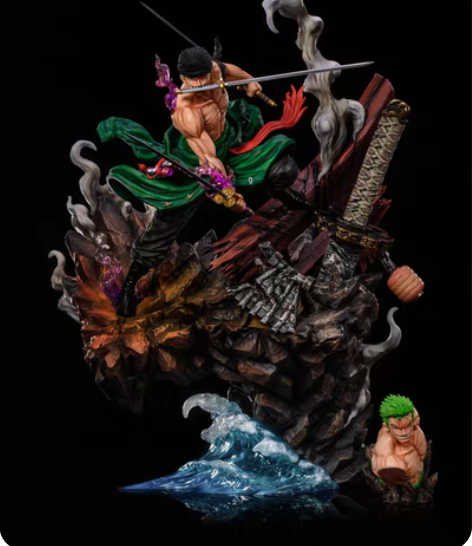 包邮魔我账本-罗罗诺亚·索隆【双头雕】草帽...