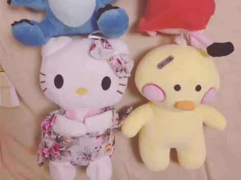 包邮毛绒布艺玩具公仔玩偶桌面摆件装饰凯蒂猫...