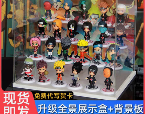 转卖全套火影忍者手办鸣人佐助模型公仔卡卡西...