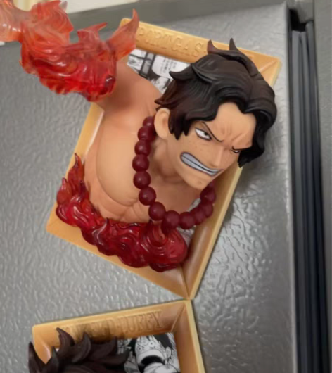 包邮海贼王GK萨博艾斯路飞三兄弟相框摆件雕...