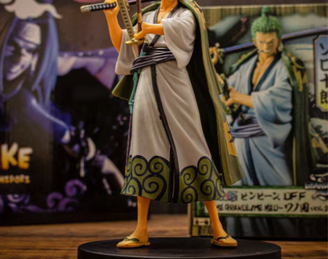 包邮海贼王手办模型索隆和之国和服路飞山治凯...