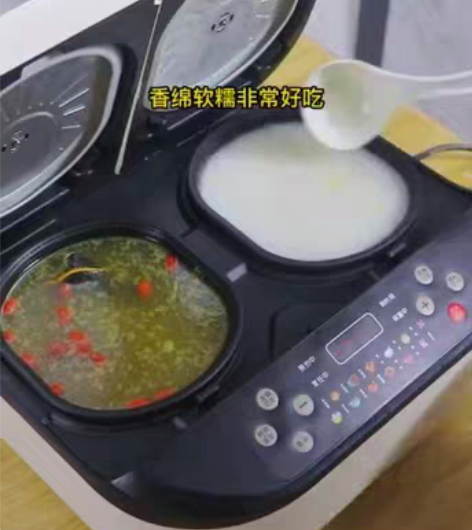 全新南级人智能双胆电饭煲3L多功能快煮可预...