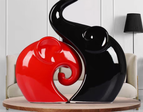 转卖创意陶瓷工艺品 时尚抽象装饰品 现代家...