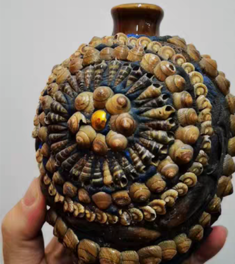 包邮艺术花瓶 贝壳Diy  个性摆件 家居...