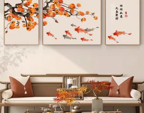 转卖【年货价】事事如意2022客厅装饰画现...