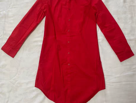 包邮Origin安瑞井 长款衬衫 薄款长袖...