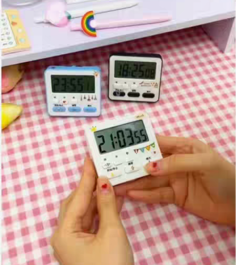 包邮秒表计时器闹钟定时器可静音计时器提醒学...