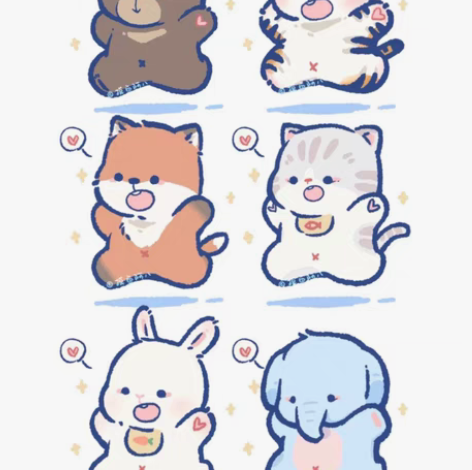 狗狗宠物画像手绘q版头像新款漫画人物动漫设...