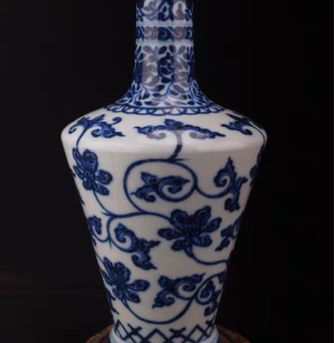 包邮大清雍正年制青花棒槌瓶 #古董收藏#古...