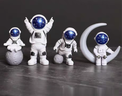 四件套太空人摆件宇航员桌面书面橱柜展示摆件...