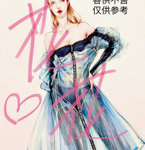 包邮服装设计专业绘图[钉子]时装效果图/时...