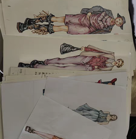 时装画效果图手绘代画，全网低价20一张（正...